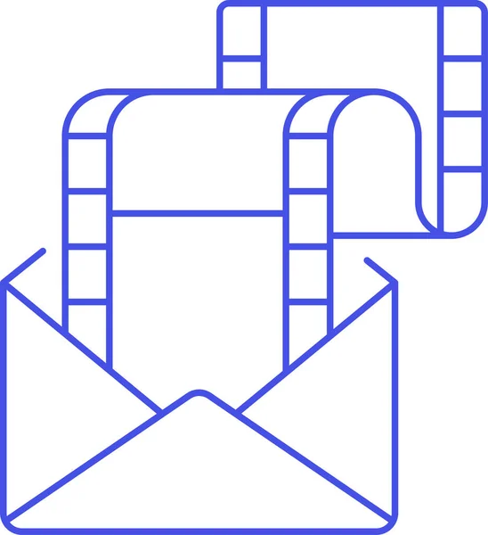 Bijlage Inhoud Mail Pictogram — Stockvector