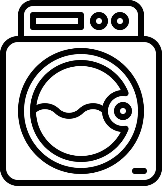 Electronic Hotel Laundry Icon — Stock Vector