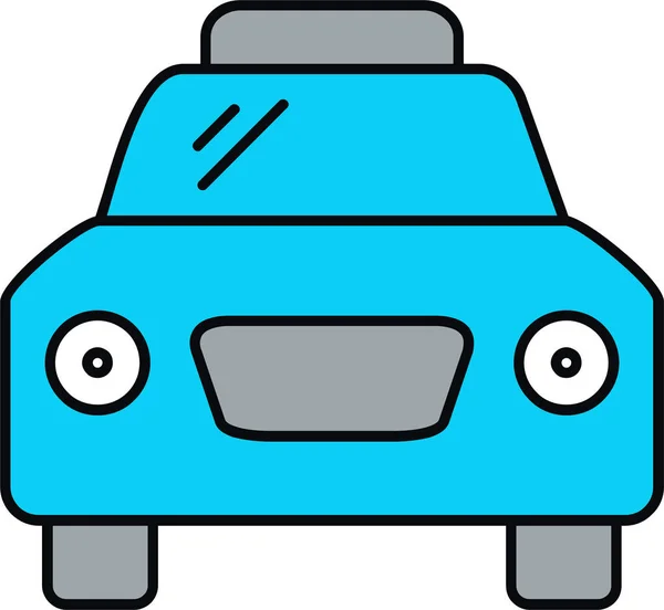 Coche Jeep Icono Servicio Estilo Contorno Lleno — Vector de stock