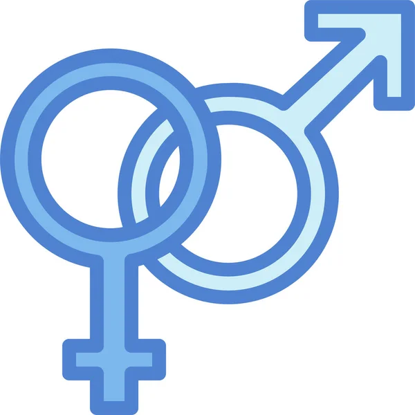 Female Gender Male Icon — Stock Vector