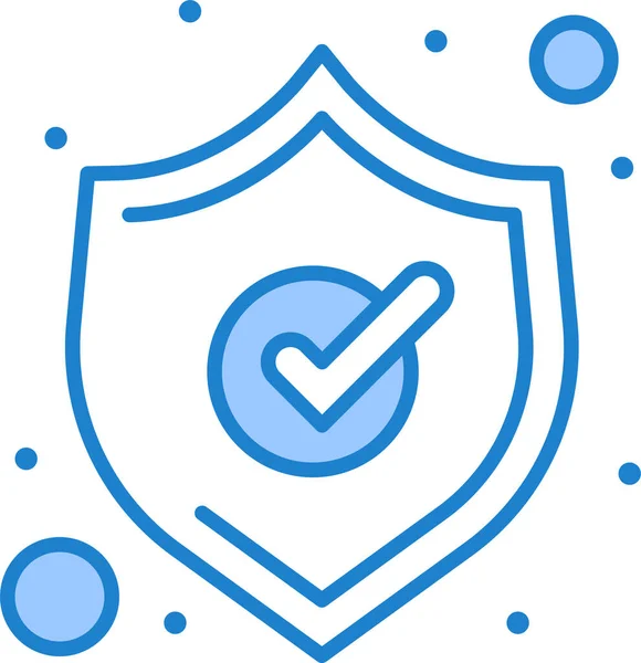 Skyddsskärm Ikon Dator Internet Säkerhetskategori — Stock vektor