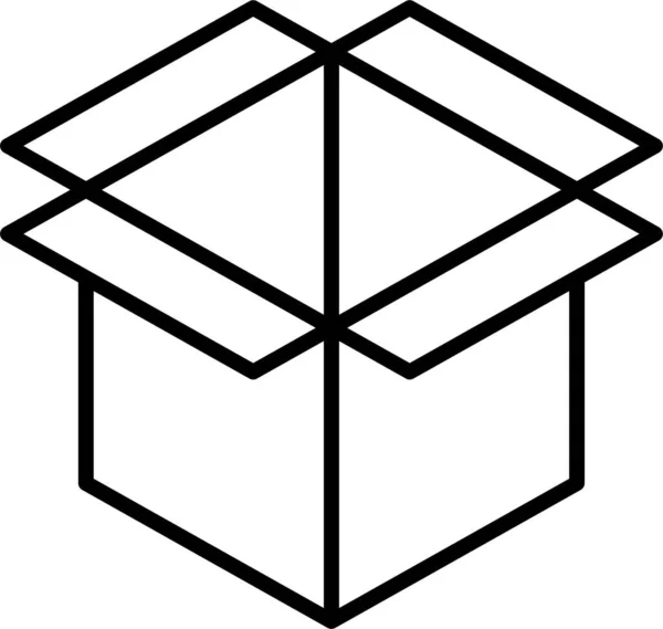 Box Eommerce Logistika Ikona — Stockový vektor