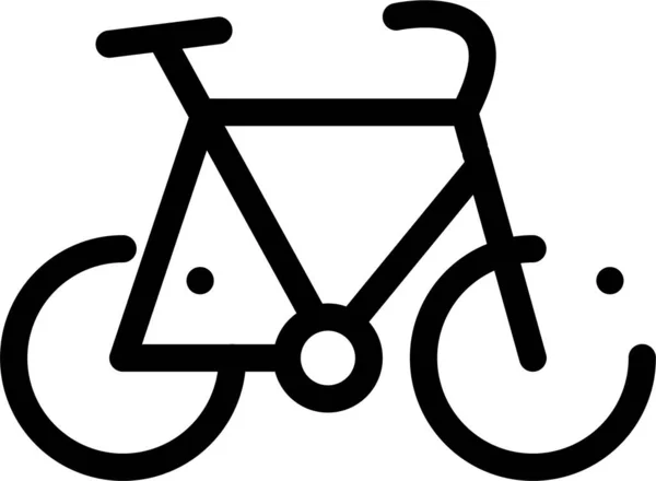 Cyklistika Sportovní Ikona Turistice Hotely Pohostinství Kategorie — Stockový vektor