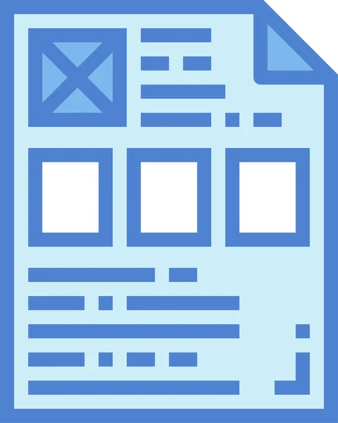 Business Information Process Icon Filled Outline Style — Stock Vector