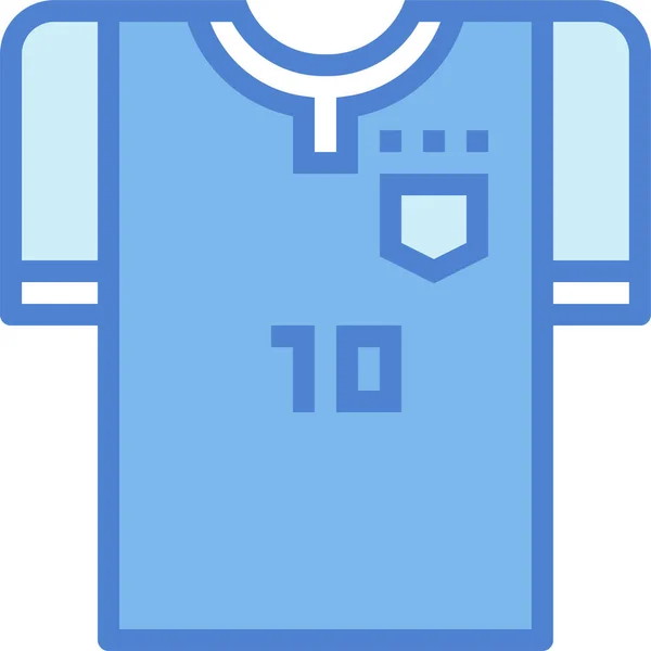 Moda Camiseta Fútbol Icono — Vector de stock