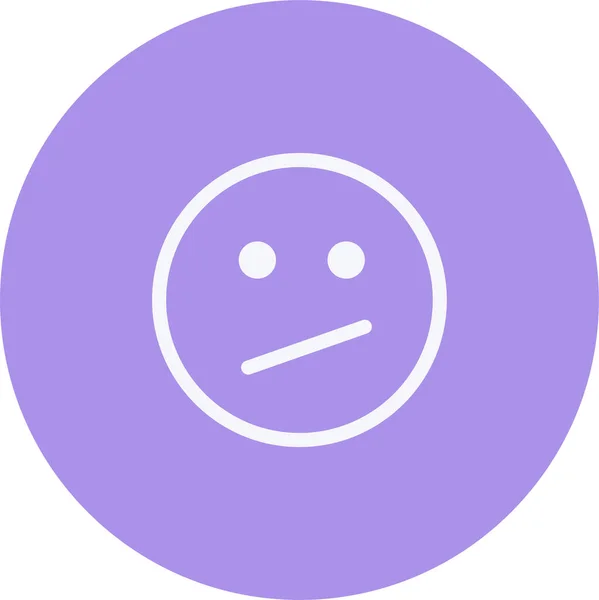 Emoticons Emotie Expressie Icoon Omtrek Stijl — Stockvector