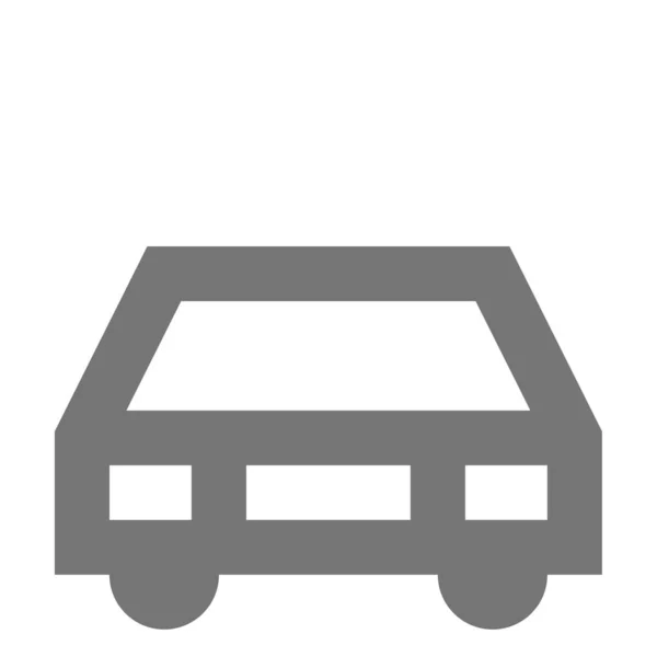 Coche Transporte Icono Automóvil Estilo Esquema — Vector de stock