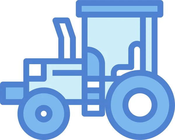 农场耕作拖拉机图标 — 图库矢量图片