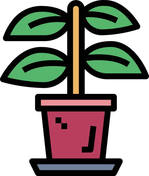 Ikona Suchości Botanicznej Przyrody — Wektor stockowy