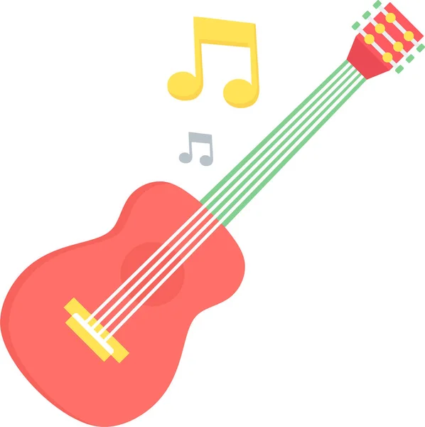 Music Audio Class Icon Flat Style — Stock Vector