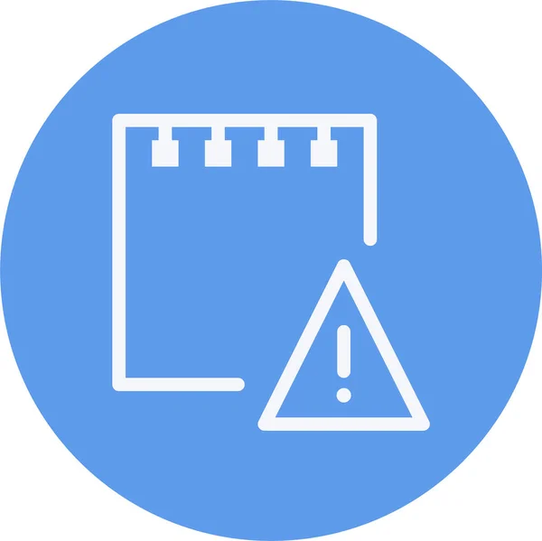 Icona Navigazione Documento Appunti Stile Contorno — Vettoriale Stock