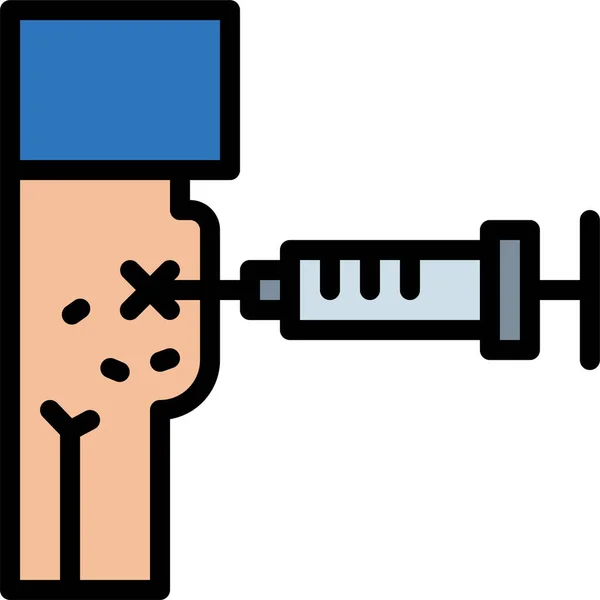 医院及医护类别注射医疗针图标 — 图库矢量图片