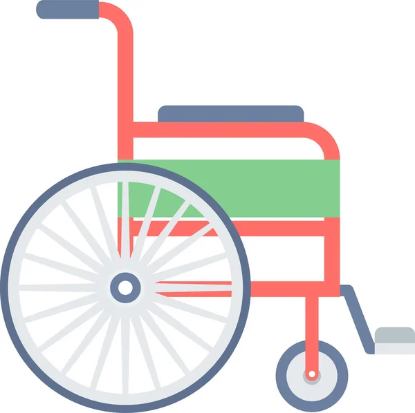 Wheelchair Disable Disabled Icon Flat Style — Stock Vector