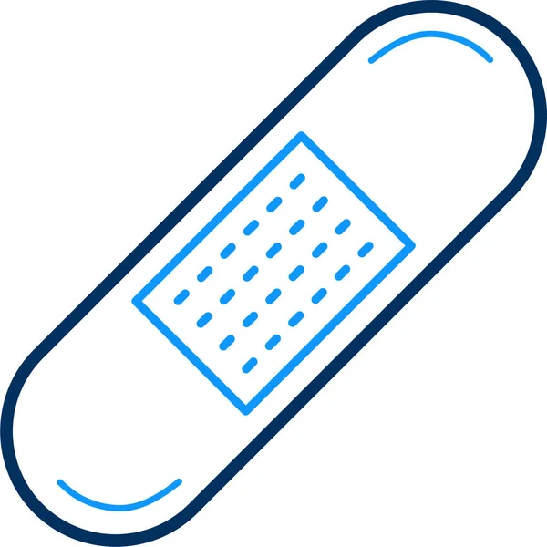 Bandaid Care Doctor Icon Outline Style — Stockvektor