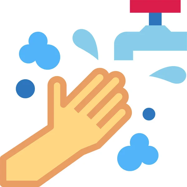 Καθαρίζοντας Χέρι Πλύσιμο Εικονίδιο — Διανυσματικό Αρχείο