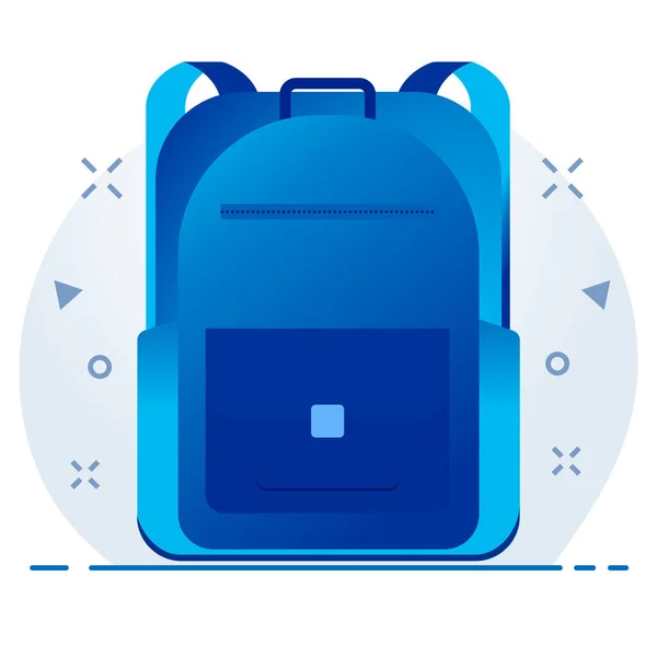 Bolsa Equipaje Icono Educación Categoría Educación Escuela Aprendizaje — Vector de stock