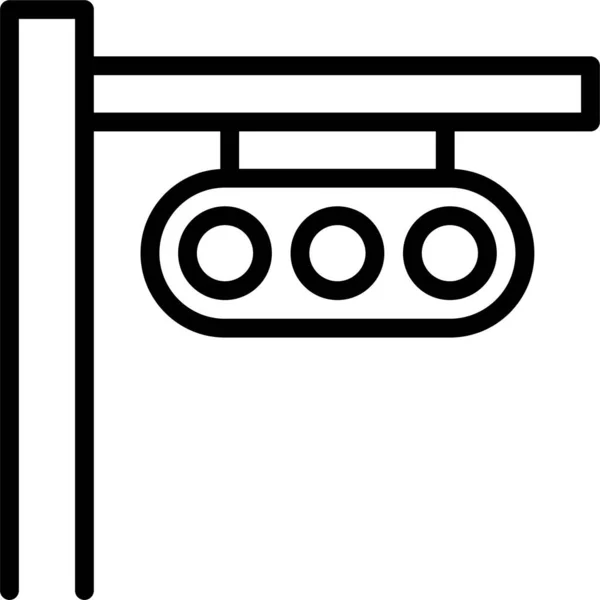Значок Зупинки Світлофора — стоковий вектор