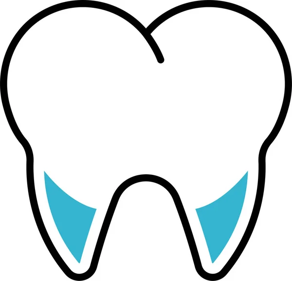 Medicine Anatomy Tooth Icon — Stock Vector