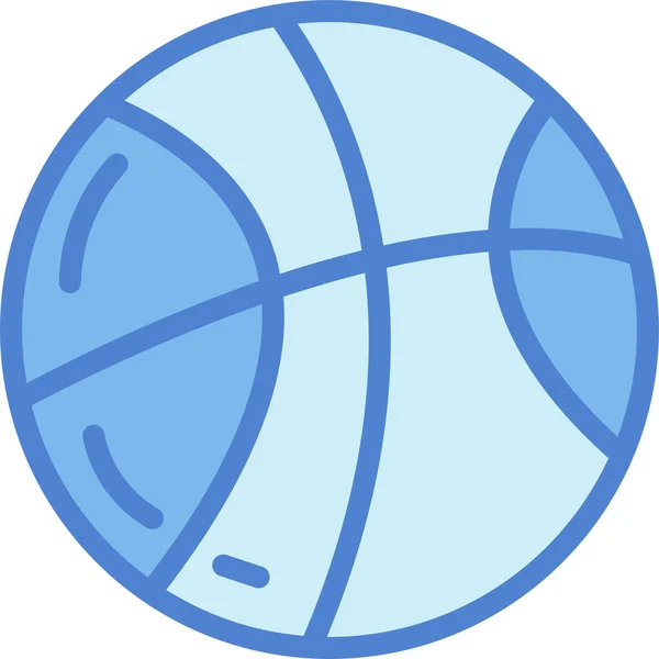 Pelota Icono Competencia Baloncesto Categoría Deporte — Vector de stock