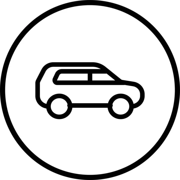 Automatización Automática Icono Coche Estilo Esquema — Vector de stock