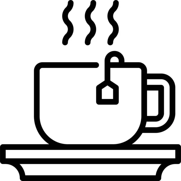 Икона Кружки Горячего Чая — стоковый вектор