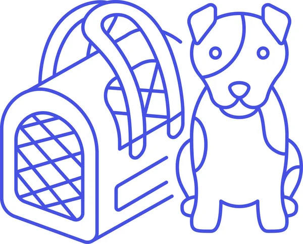 Tiertaschenpflege Ikone Der Kategorie Tierarzt — Stockvektor