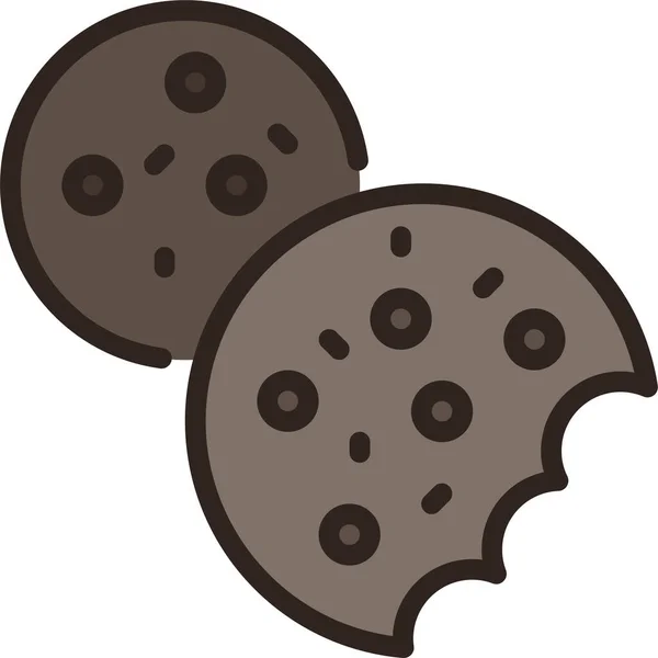 Печиво Чіпси Солодкий Значок — стоковий вектор