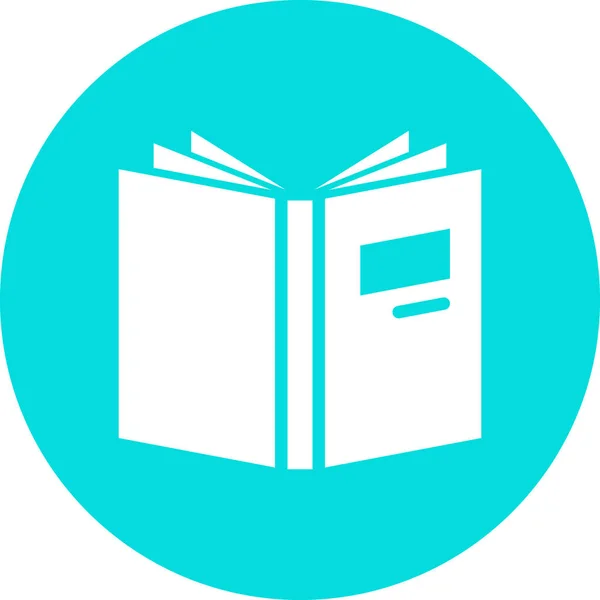 Book Education Icon Solid Style — стоковый вектор