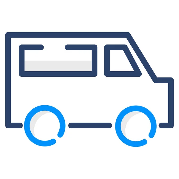 Travel Automobile Bus Icon — 图库矢量图片