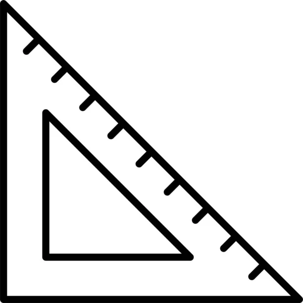 Lineal Setzt Quadratisches Symbol Art Design Kategorie — Stockvektor