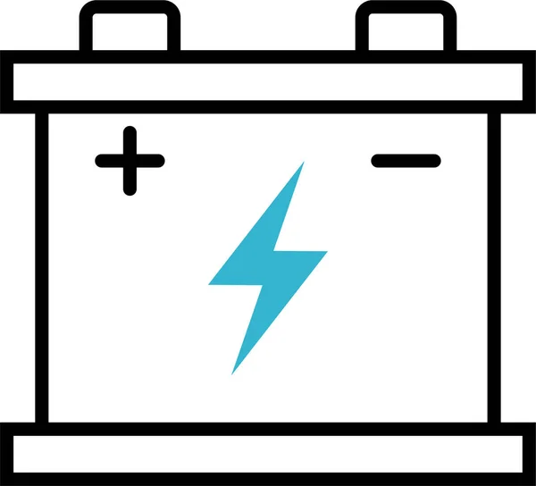 Ikona Fizyki Wielokrotnego Ładowania Baterii — Wektor stockowy