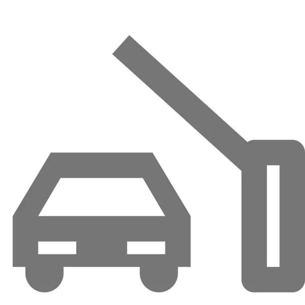 캐치볼 형식의 자동차 자동차 아이콘 — 스톡 벡터