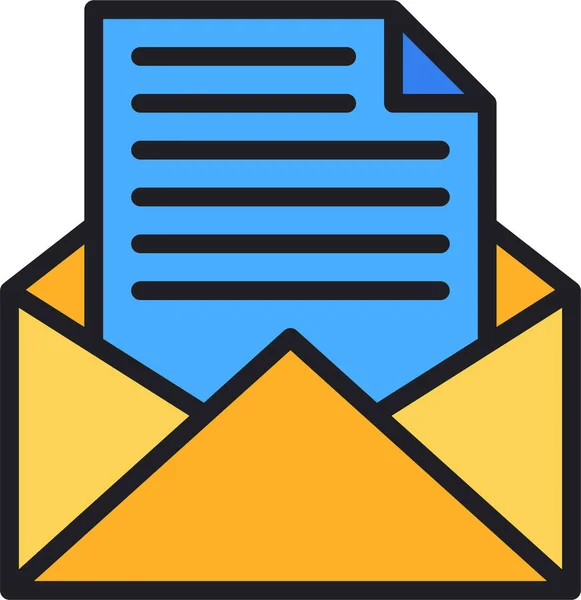 Icono Archivo Sobre Correo Electrónico — Vector de stock