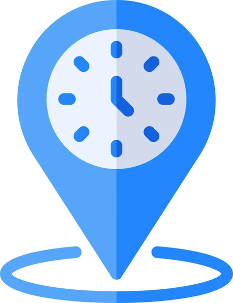 Ikona Mapy Alarmu Płaskim Stylu — Wektor stockowy