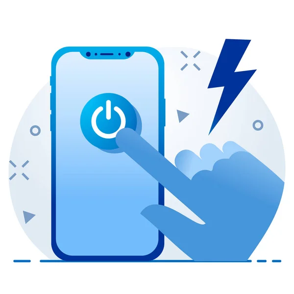 Device Energy Mobile Icon — Stock Vector