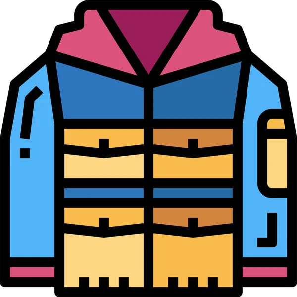 Clothes Coat Fashion Icon — Stock Vector