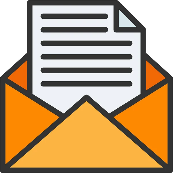 Documento Email Busta Icona — Vettoriale Stock