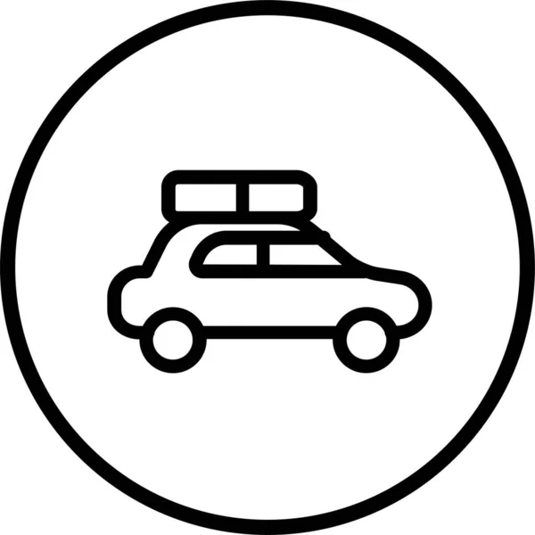 Ícone Carro Automação Automática Estilo Esboço — Vetor de Stock