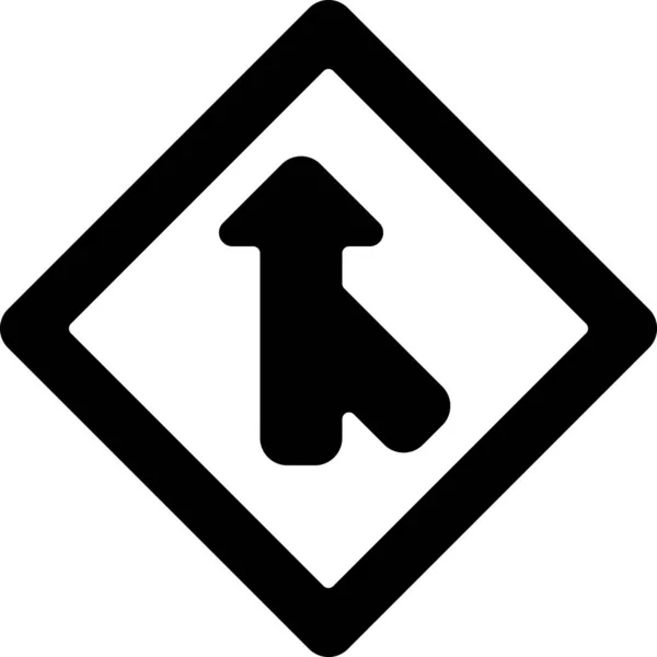 Juiste Reis Vervoer Pictogram Massieve Stijl — Stockvector