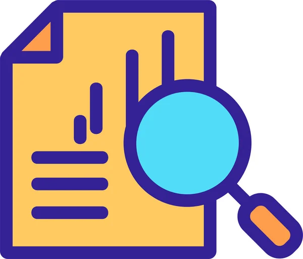 Boekhoudkundige Analyse Analytics Pictogram — Stockvector