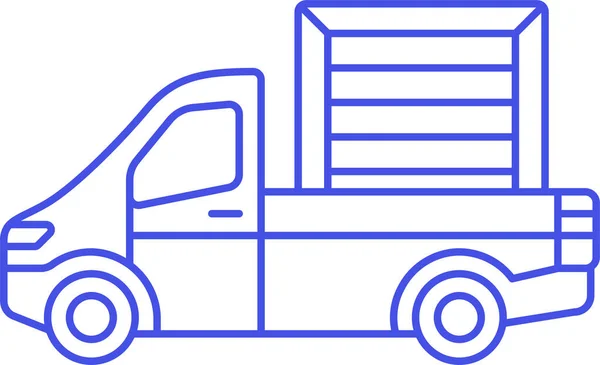 Box Ground Logistic Symbol Der Kategorie Versand Lieferung Und Erfüllung — Stockvektor