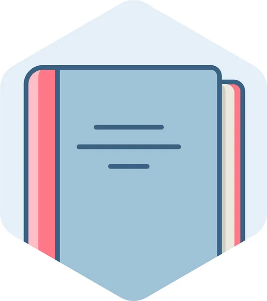 Εικονίδιο Επαφών Διευθύνσεων Βιβλίων Στυλ Πλήρους Περιγράμματος — Διανυσματικό Αρχείο