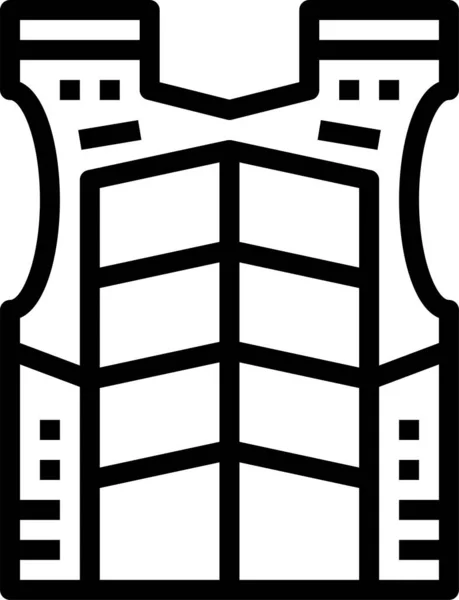 Panzerschussschutz Symbol — Stockvektor