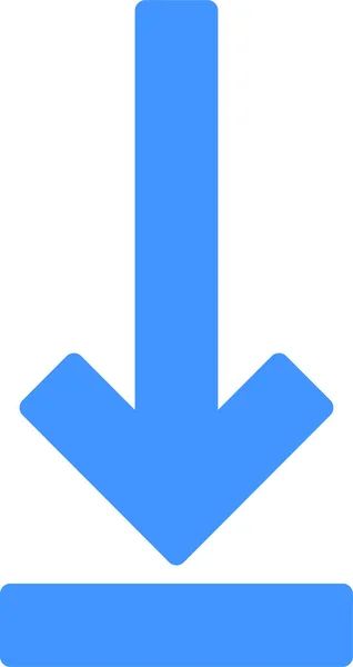 Flèche Vers Bas Icône Téléchargement — Image vectorielle