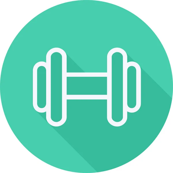 Ikona Gier Fitness Zarysie — Wektor stockowy
