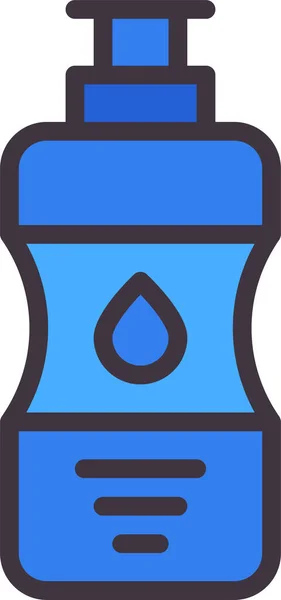 Láhev Voda Nápoj Ikona — Stockový vektor