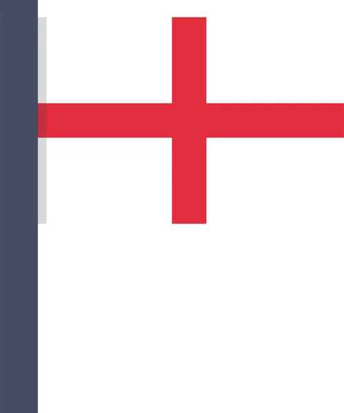 País Inglaterra Inglés Icono Estilo Plano — Vector de stock