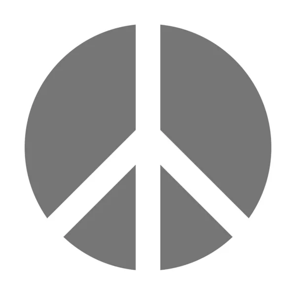 Peace Spirituality Solid Icon Solid Style — 图库矢量图片