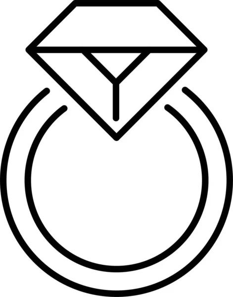 Mücevher Mücevher Ikonu — Stok Vektör