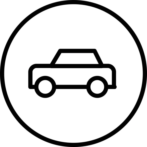 Automatización Automática Icono Coche Estilo Esquema — Vector de stock